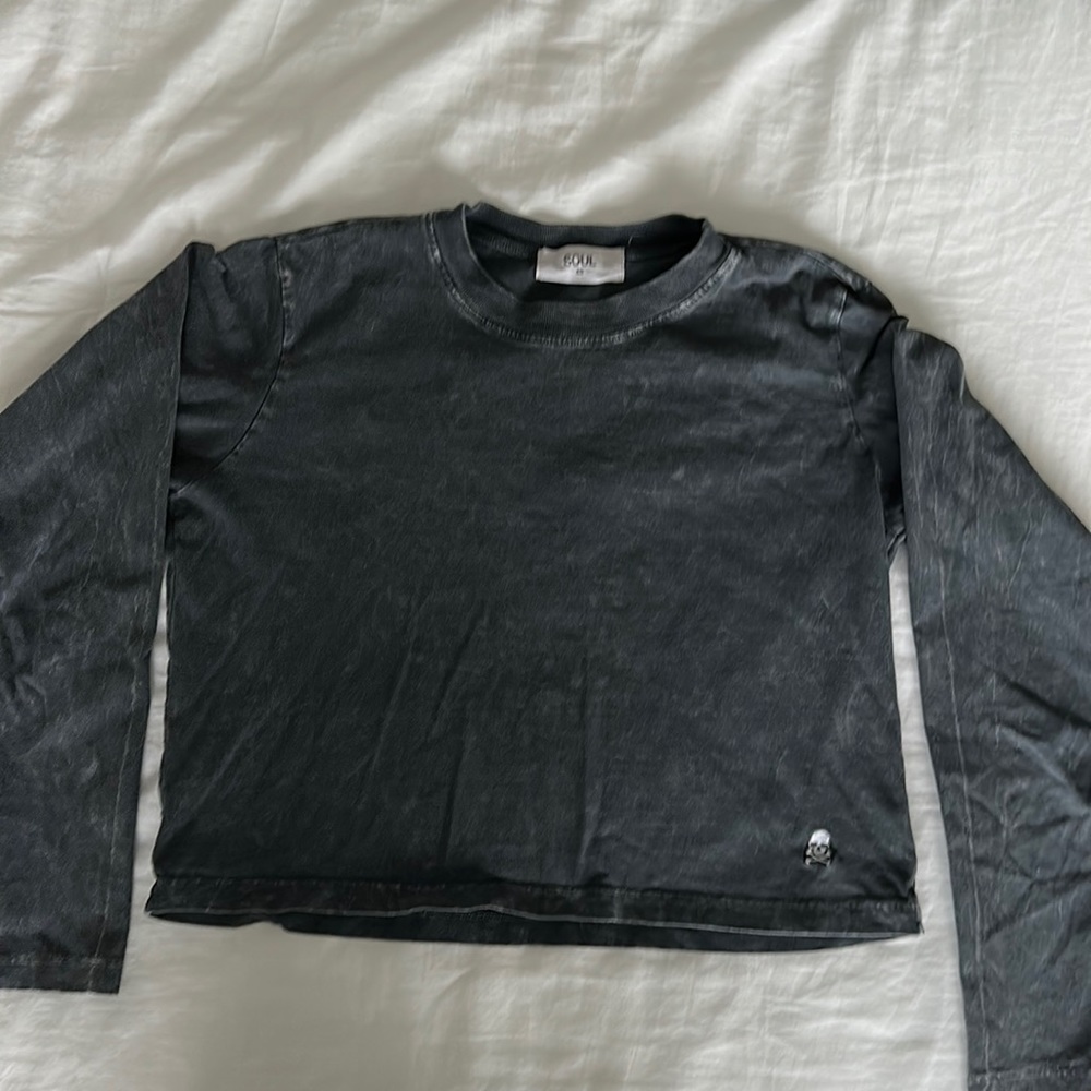 Soulcycle Cropped Long Sleeve Shirt